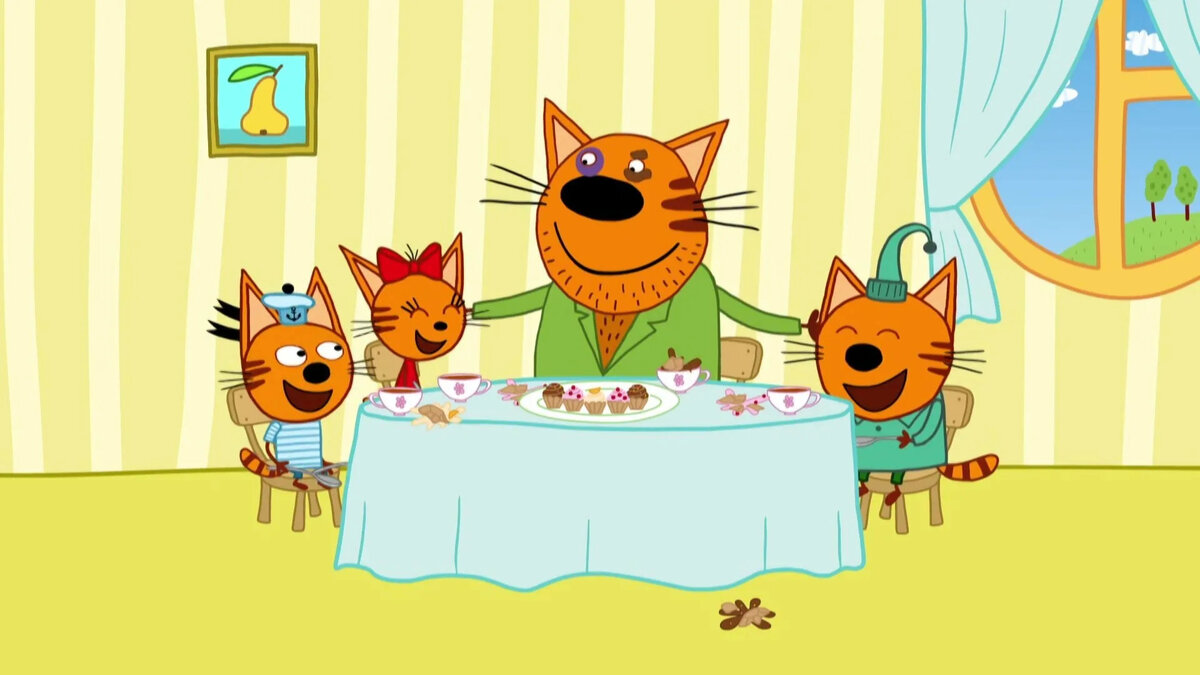 Мама-Кошка в мультике «Три кота» готовит овощной крем-суп только так: идеальный обед для промозглой осени Кадр из сериала «Три кота»