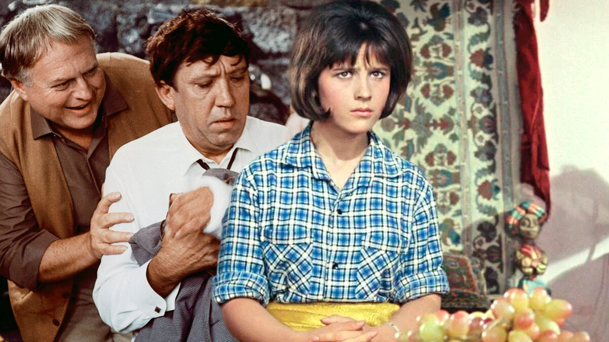 Кадры из фильмов «Бриллиантовая рука» (1968), «Кавказская пленница» (1966)