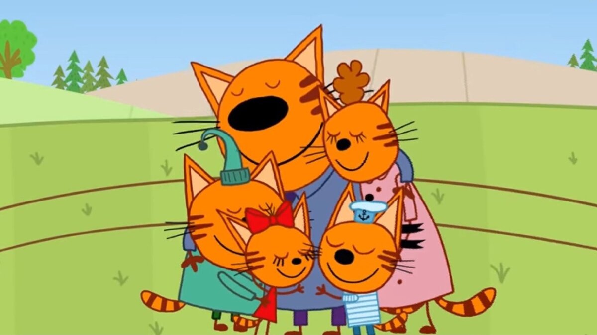 Почему в «Трех котах» говорят «миу-миу-миу-миу», а не «мяу»: есть точное объяснение — а ведь дети повторяют это бесконечно (бедные родители) Кадр из мультсериала «Три кота»