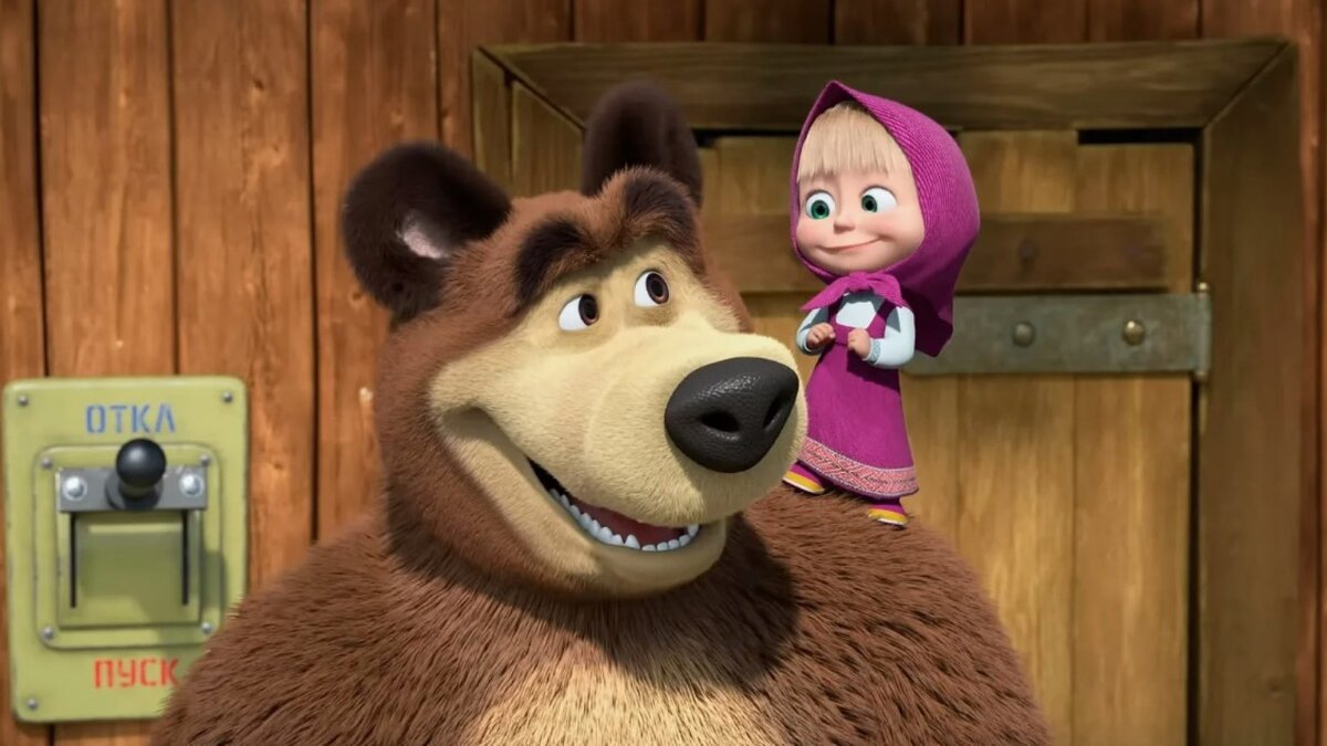 Кадр из мультсериала «Маша и Медведь»