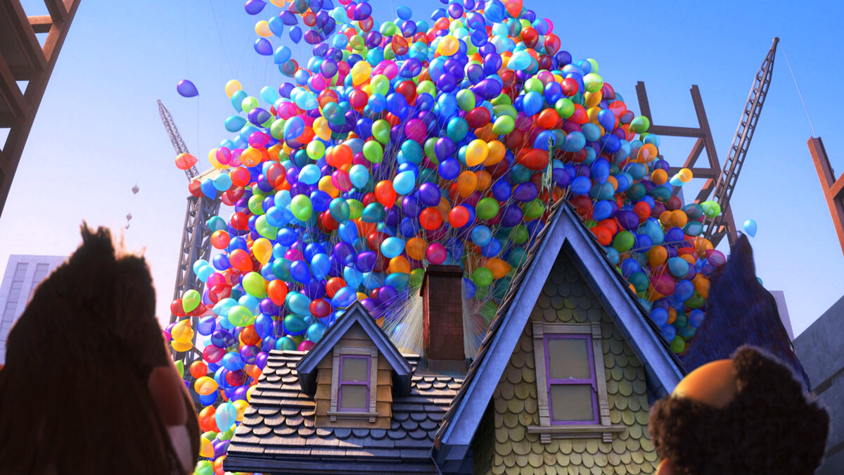 Спорим, вы не угадаете, сколько воздушных шариков поднимет дом: названа точная цифра
