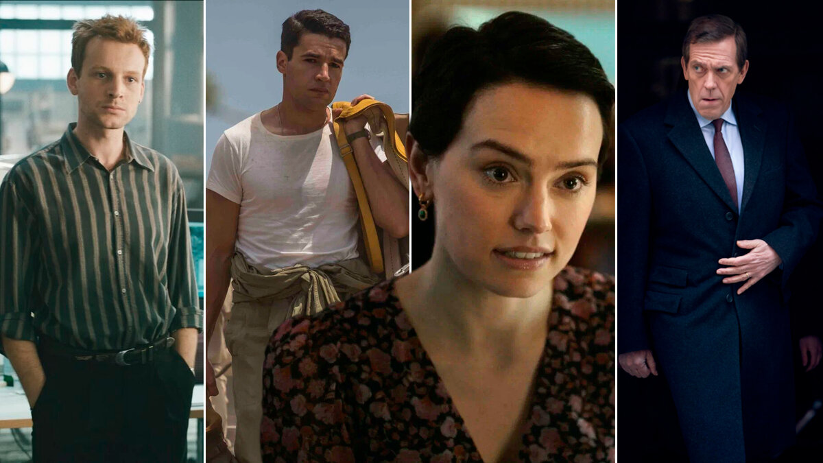Кадры из сериалов «Уловка-22», «Скользкий путь», «Код на миллиард долларов», «В ее глазах»