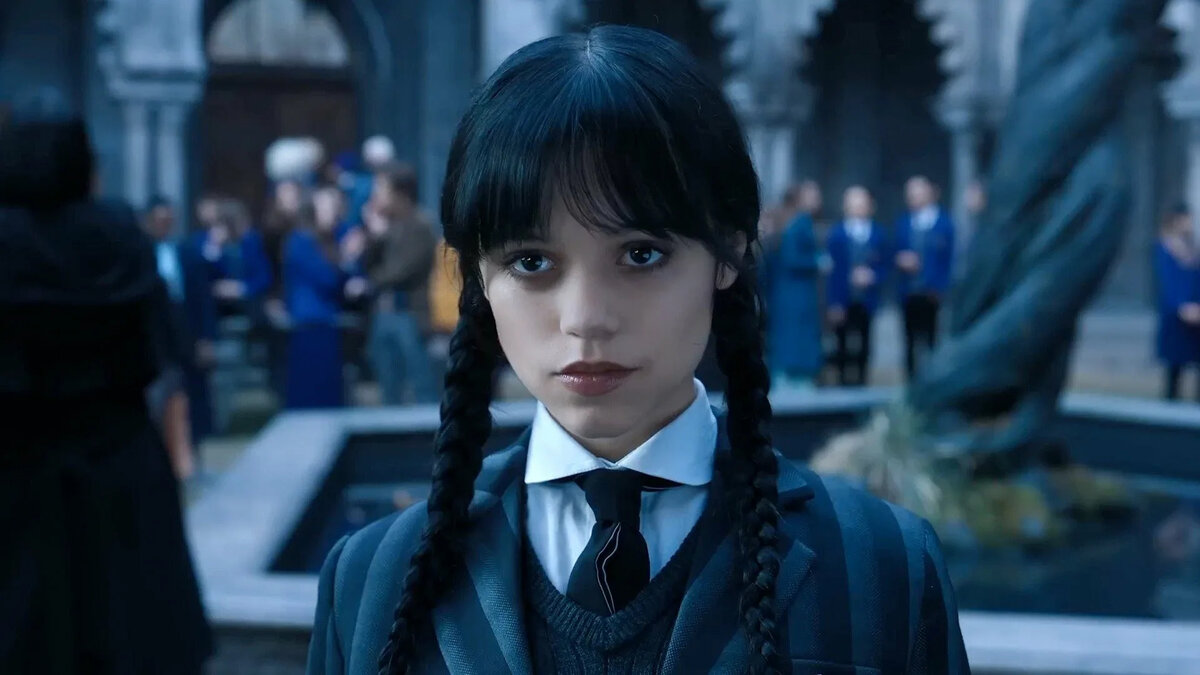 Кадр из сериала "Уэнздей"