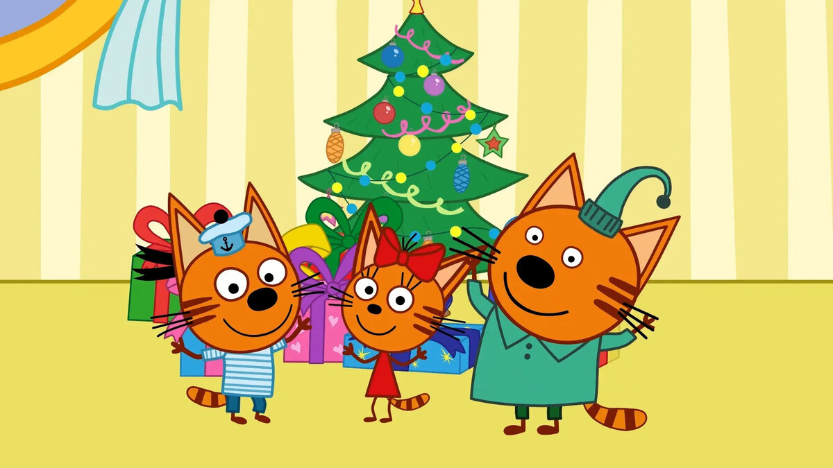 Мама-Кошка из «Трех котов» научила котят делать новогоднюю игрушку из обычной лампочки: делимся мастер-классом Кадр из сериала «Три кота»