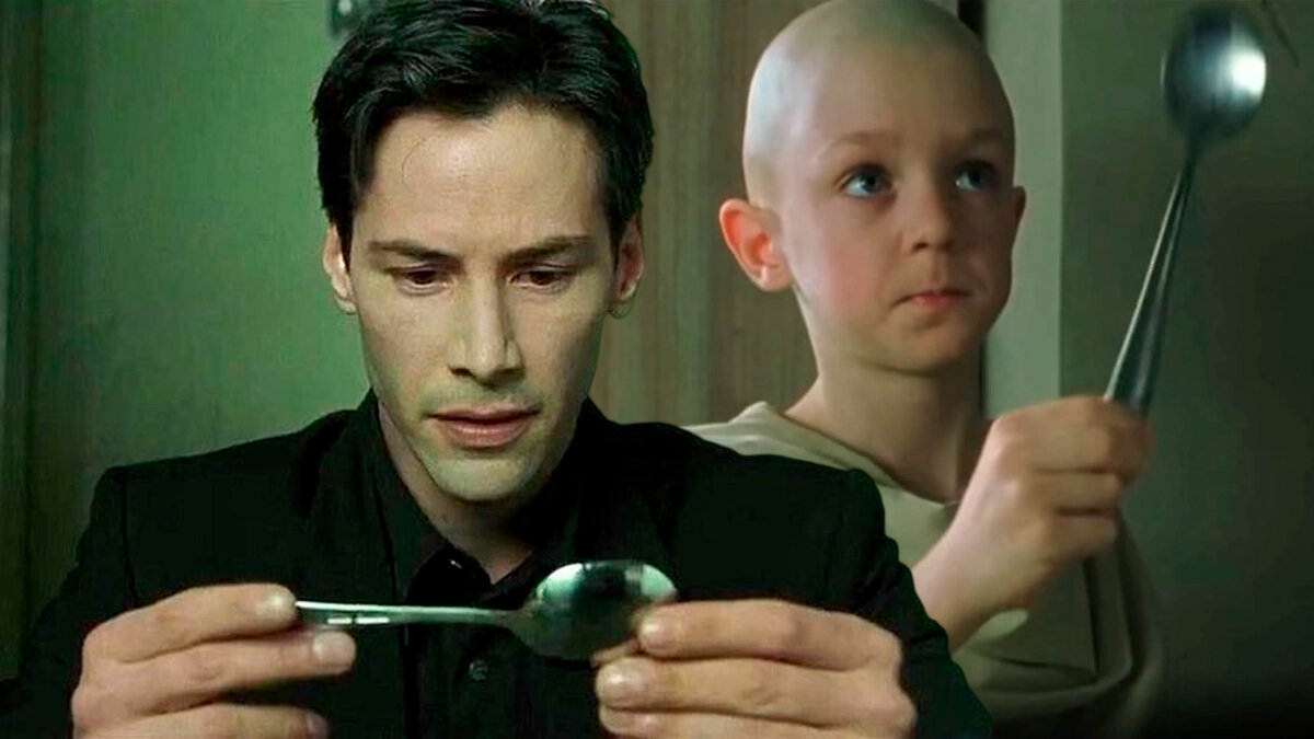 Stills from the film 'The Matrix'