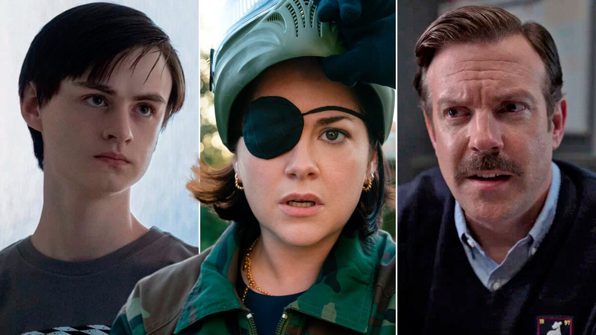 Кадр из сериала «Защищая Джейкоба», «Заговор сестёр Гарви», «Тед Лассо»