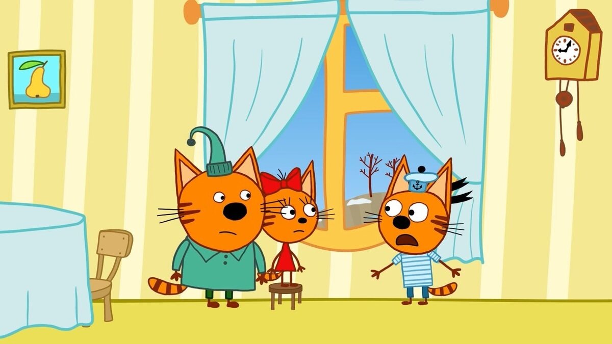 «Это мы уже смотрели»: новый мультфильм «Три кота» оставил зрителей в недоумении — а что это вообще было? Кадр из фильма «Три кота»