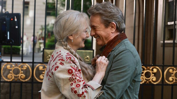 Meryl Streep and Martin Short Share a Kiss on Set of 'Only Murders in the Building': Newlyweds in Character