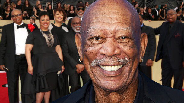 Morgan Freeman and his large family