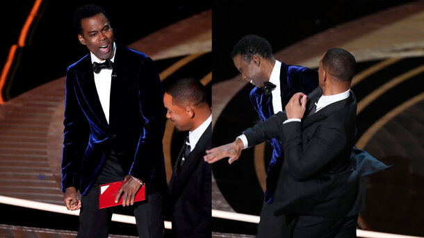 Will Smith slapping Chris Rock