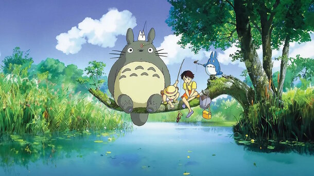 Still from the animated movie 'My Neighbor Totoro' (1988)