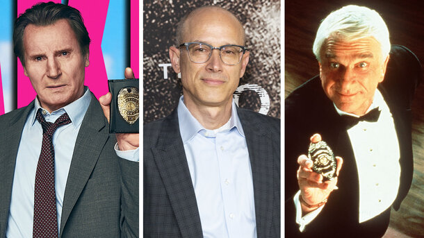 Global Look Press — Liam Neeson, David Zucker and Leslie Nielsen