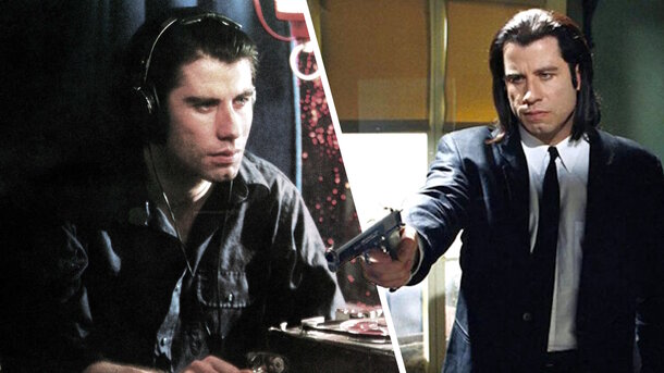 Stills from the movies 'Blowout' (1981) and Pulp 'Fiction' (1994)