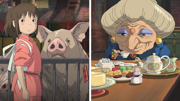 Stills from the animated movie 'Spirited Away' (2001)