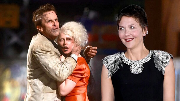 Global Look Press — Maggie Gyllenhaal and still from the movie 'The Bride!' (2025)