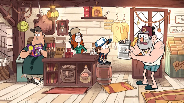 Still from the animated series 'Gravity Falls' (2012)