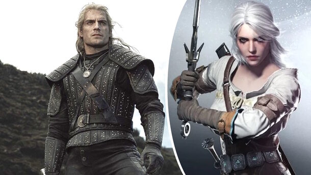 Stills from the movie and game 'The Witcher'