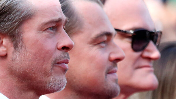 Brad Pitt, Leonardo DiCaprio, Quentin Tarantino