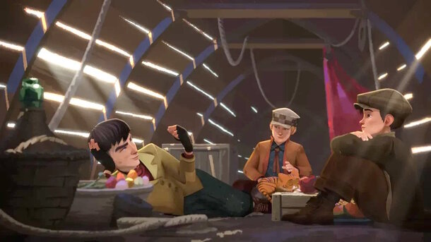 Still from the animated movie 'Baker Street Four' (2027)
