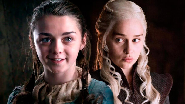 Arya and Daenerys in 'Game of Thrones'