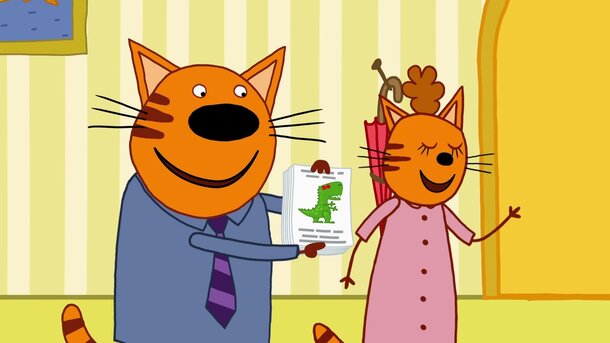 Кадр из сериала «Три кота»