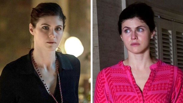 Stills from the series 'Mayfair Witches' (2023) and 'The White Lotus' (2021)