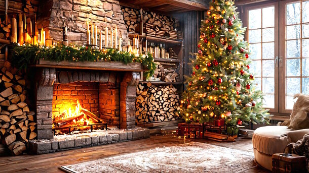 “Yule log”. The origins of the beloved American TV tradition.