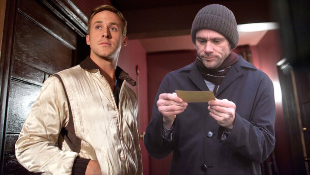 Stills from the movies 'Drive' (2011) and 'Eternal Sunshine of the Spotless Mind' (2004)