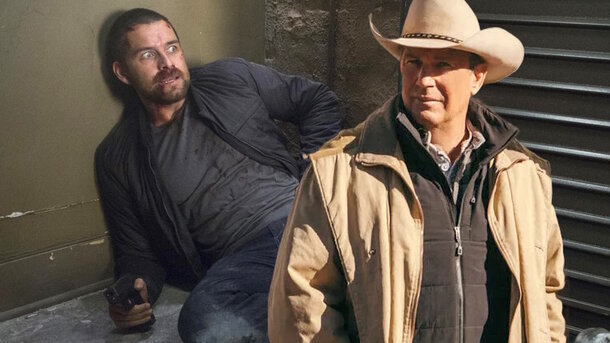 Stills from the series 'Banshee' (2013) and 'Yellowstone' (2018)