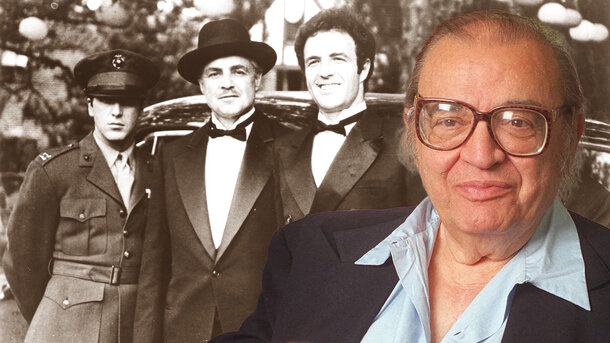 Legion-Media — Mario Puzo and still from the movie 'The Godfather' (1972)