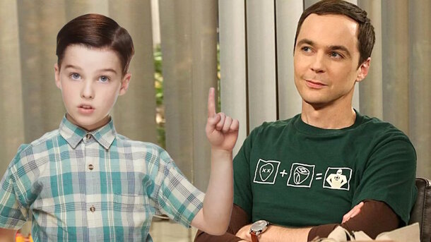 Stills from the series 'Young Sheldon' and 'The Big Bang Theory'