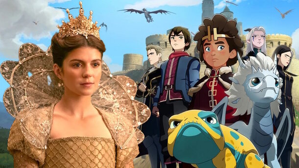 Stills from the series 'My Lady Jane' (2024) and 'The Dragon Prince' (2018–2024)