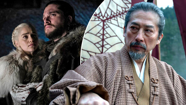 Кадры из сериалов «Сёгун» и «Игра престолов»