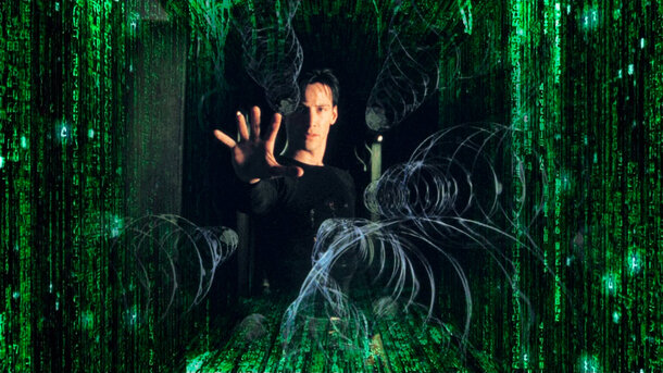 Stills from the film 'The Matrix'
