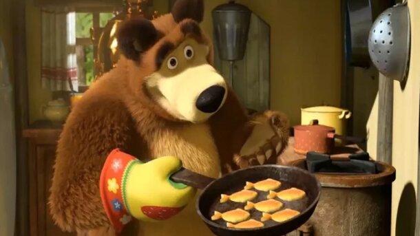 Кадр из сериала «Маша и Медведь»