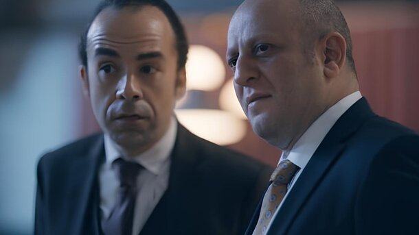 Серкан Кескин и Сарп Айдыноглу в сериале «Метод»