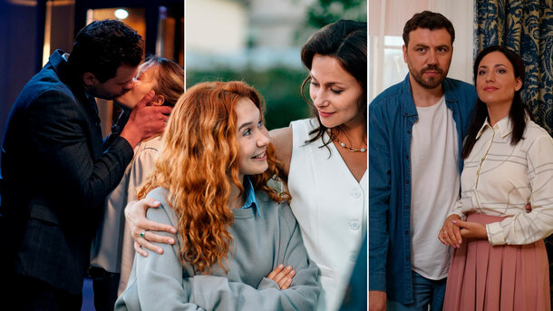 Кадры из сериалов: «Чужая ошибка», «Как вернуть бывшего», «Требуется мама в семью с тремя детьми»