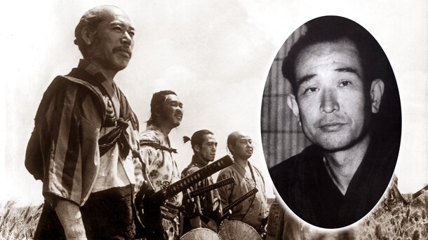 Global Look Press — Akira Kurosawa and still from the movie 'Seven Samurai' (1954)