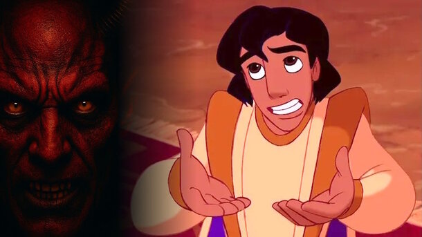 Stills from the animated movie 'Aladdin' and 'Aladdin: The Monkey's Paw'