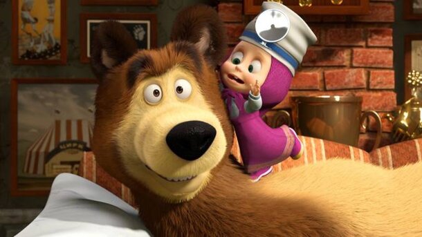 Нашли серию «Маши и Медведя», которую оценят даже взрослые: набрала 7.7 балла, а Мишу после нее советуют «отправить в отпуск»