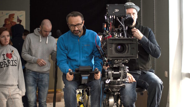 Global Look Press — Andrey Zvyagintsev at 'Loveless' movie set