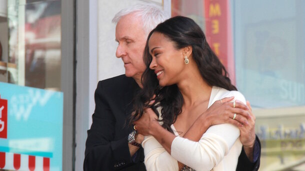 Global Look Press — James Cameron and Zoe Saldana