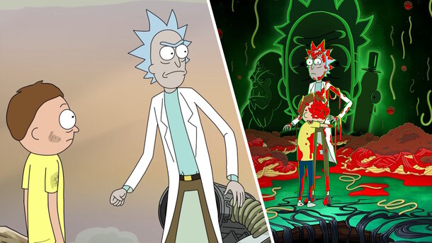 Stills from the animated series 'Rick and Morty'