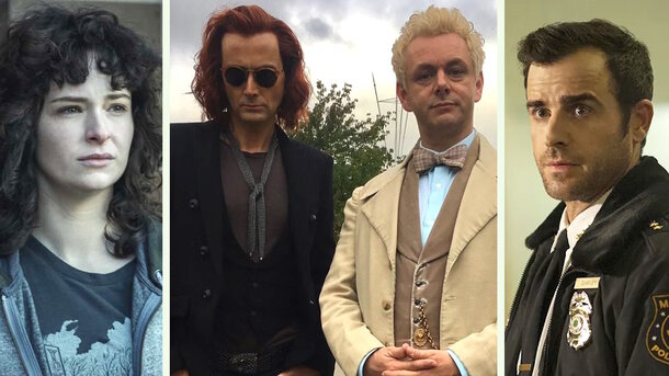Stills from the series 'NOS4A2' (2019), 'Good Omens' (2019) and 'The Leftovers' (2014)