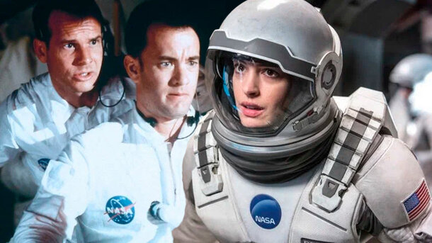 Stills from the films 'Apollo 13', 'Interstellar'