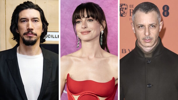 Global Look Press — Adam Driver, Anne Hathaway and Jeremy Strong