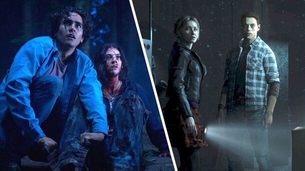 Stills from the movie and the game 'Until Dawn'