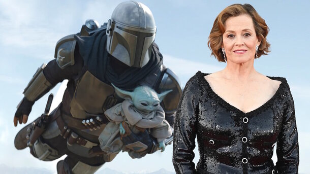 globallookpress.com — Sigourney Weaver and still from the movie 'The Mandalorian & Grogu' (2026)