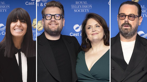 Global Look Press — Claudia Winkleman, James Corden with Ruth Jones, Danny Dyer