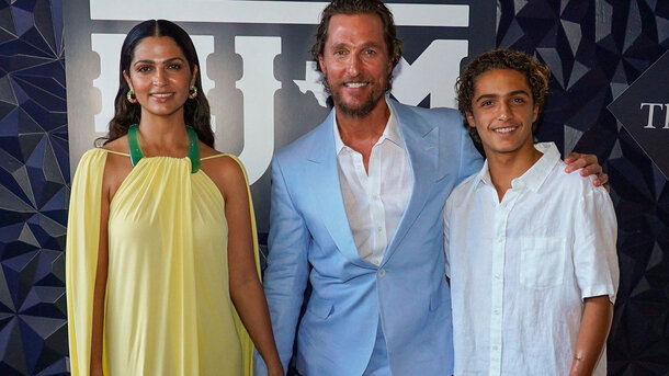 Camila Alves McConaughey, Matthew McConaughey and their son Levi Alves McConaughey